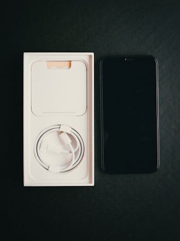 Cellphone and Wire in Box